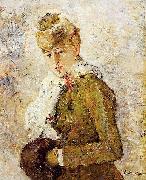Winter aka Woman with a Muff,, Berthe Morisot